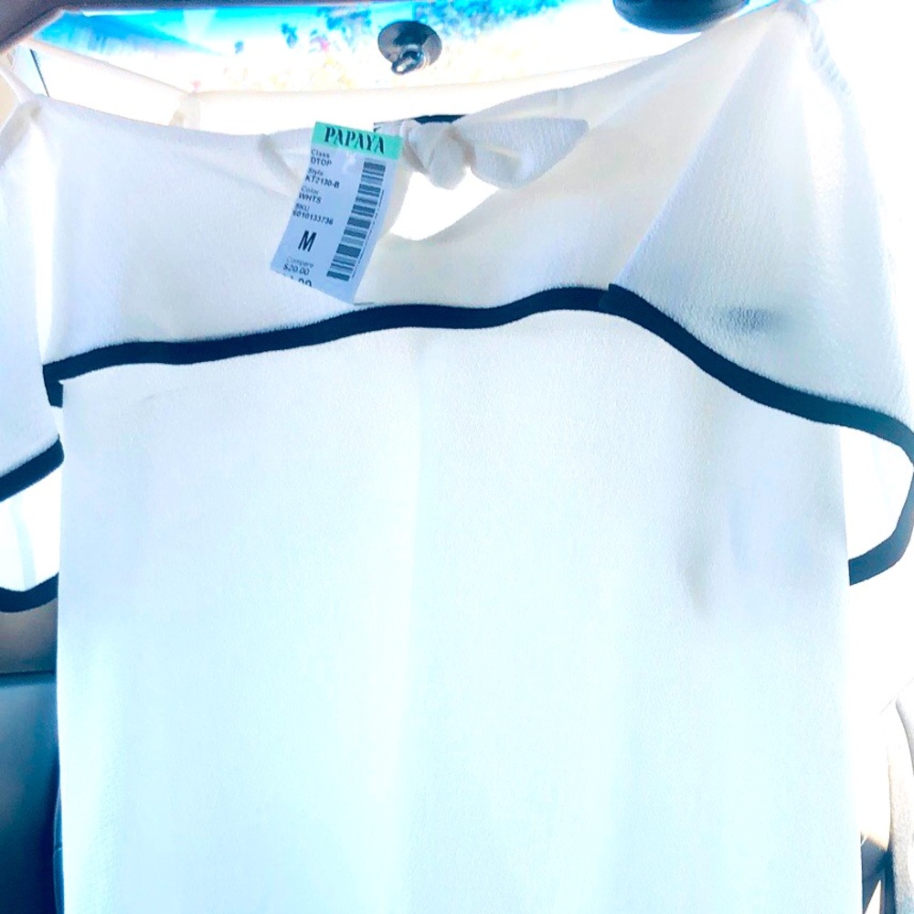 Papaya White Shirt